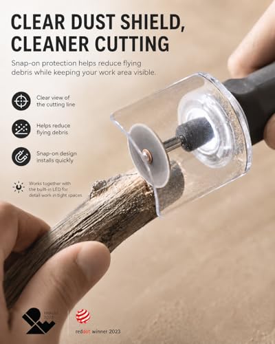 HOTO Cordless Rotary Tool Kit with 94 Accessories, Strong Motor, 25000RPM 5 Variable Speed Powerful Engraving Pen, LED Light, Ideal for 3D Printing Sanding, Carving, Polishing, Drilling, DIY Crafts