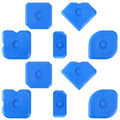 10 PCS Silicone Caulking Tool Set, Sealant Finishing Tool, Caulk Remover Tool, Portable Sealant Scraper, Reuse Grout Scraper for Kitchen Bathroom Floor Window Sealant Sealing Sink (Blue) - style: 10PCS