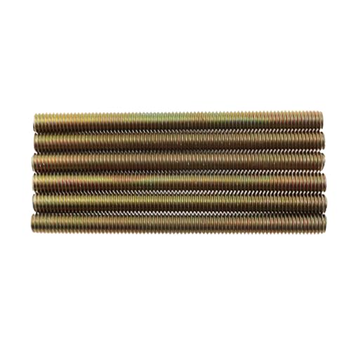 6 Sets Solid Half Moon Three in One Connector Large Countertop Combination Furniture Bolt Nut Hardware Table Bed Frame Stair Linkage (8x100mm Bolt, 26x14 Washer, M8 nut, Thread Pitch 1.25) - size: 8X100mm