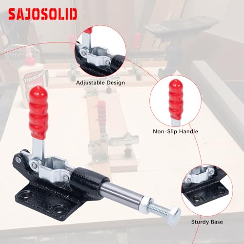4-Pack 305C Push Pull Toggle Clamp, 500 lb Holding Capacity - style: 305C,4PK