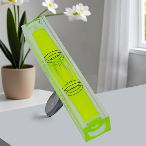High precision mini bubble, double line small level bubble, three line flat ball level, household ruler can be turned 180 degrees (Non-magnetic, 80 * 15 * 15mm（4PCS)) - size: 80*15*15mm（4PCS)