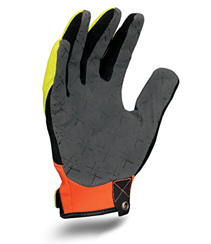 Ironclad EXO-HVP-03-M Hi-Viz Pro Gloves, Medium - color: Hi-viz Yellow & Orange, size: Medium (Pack of 1)
