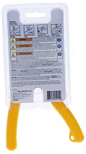 IDEAL Electrical 45-415 Premium Reflex T-5 Stripper - 10-20 AWG, Wire Stripper, Plier Nose, Slide Lock, Textured Grips,Yellow - size: 10-18 AWG Solid