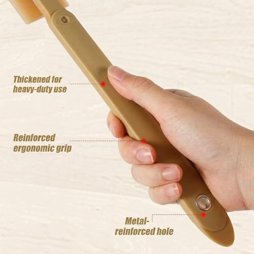 6pcs Caulking Tool Reusable Sealant Spatula Spreader 2 Sizes Silicone Caulk Finishing Set Tool Multifunctional Caulking Remover/Smoothing Tool Applicator for Tiles Brick Kitchen Bathroom