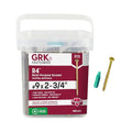 GRK Fasteners R4#9 x 2-3/4 Inch, Multi-Purpose Framing Screws, 480 PCS, Rust Resistant Climatek Coating, Outdoor Fencing and Deck Screws, Fast Bite Tip, Star Drive Recess, T-25 Bit Included, Gold - size: #9x2-3/4" 480 count