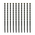 1/4 Inch x 5-1/2 Inch Masonry Drill Bit, 10-Pack Concrete Drill Bit, Carbide Tipped for Concrete, Brick, Stone, Half Flat Shank, Impact Performance (1/4" x 5.5", 10) - size: 1/4" x 5-1/2"
