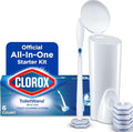 Clorox ToiletWand Toilet Cleaning Starter Kit, 1 Kit with 6 Refill Heads - size: 1 Count (Pack of 1)