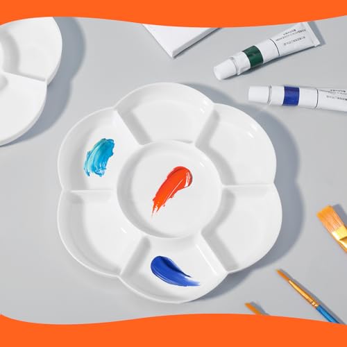 2PCS 6.3in Paint Palette, Reusable Paint Tray