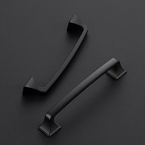 30 Pack Kitchen Cabinet Handles 5 Inch Hole Center Black Cabinet Pulls - color: Matte Black, size: 5 Inch Hole Centers