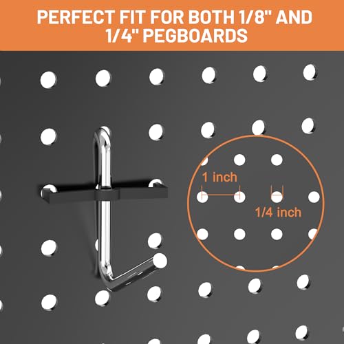 Ultrawall Pegboard Hooks Set, Peg Board Organizer Accessories with Bins