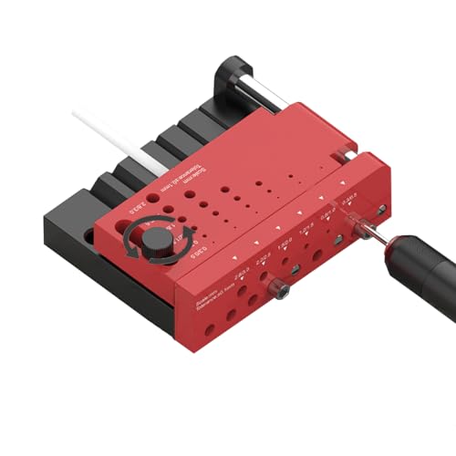 Round Rod Center Locator Drill Guide Jig,Dowel Jig Kit Drill Guide Self Centering Jig Adjustment Punching Hole for Model Building Tool, Figure DIY Modification,Crafts on Glue Sticks