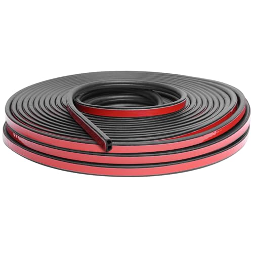 Car Door Rubber Seal Strip, 59 FT Double Hollow Weather Stripping - size: 59 Feet Long