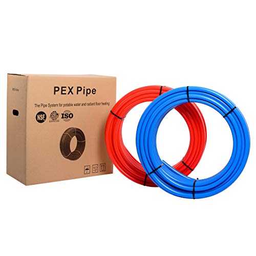EFIELD Pex-b Pipe/Tool Kit Blue & Red 1/2 inch 2 x75 ft(150 ft) Length - size: 1/2 Inch 2x75 ft Tool Kit