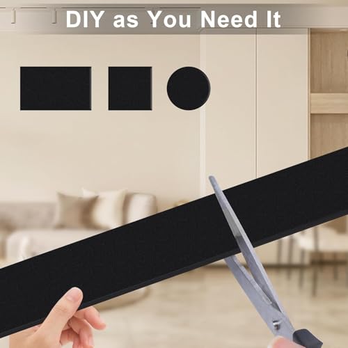 Foam Weather Strip for Wide Medium Gap Sealing, Block Draft, 2x1/4in - color: Black, size: 2 In x 1/4 In x 13Ft