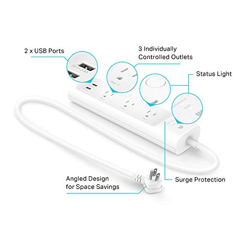 Kasa Smart Plug Power Strip, KP303, Smart Outlet, No Hub Required