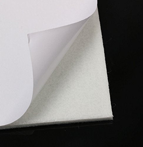 8-Pack Furniture Felt Pads 1/5" Thick Self-Stick Heavy Duty Sheets Wood Floor Protector(White) - color: White