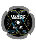 6-1/2-Inch 4-Tooth Circular Saw Blade with 5/8-Inch Arbor, Hardie Blade for Fiber Cement Cutting & Laminate Flooring, Polycrystalline Diamond Tipped(PCD) Saw Blade, Thin Kerf Design - size: 6-1/2", 5/8‘’ Arbor, 4T