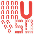 Horseshoe Tile Spacers, 1/8 Inch, 50 Pcs - size: 1/8"(50pcs)
