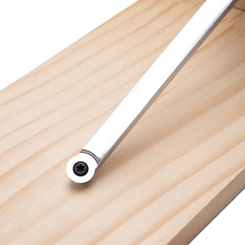 12-1/2 inch Wood Lathe Turning Tools Set 3 pcs, 12.5" Finisher Carbide Tipped Lathe Chisel Tool Bar, with Wooden Handles and Square Round Diamond Carbide Inserts