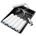 Mister Rui 9 Pack 6 Inch Foam Paint Roller Kit with Tray & Liners