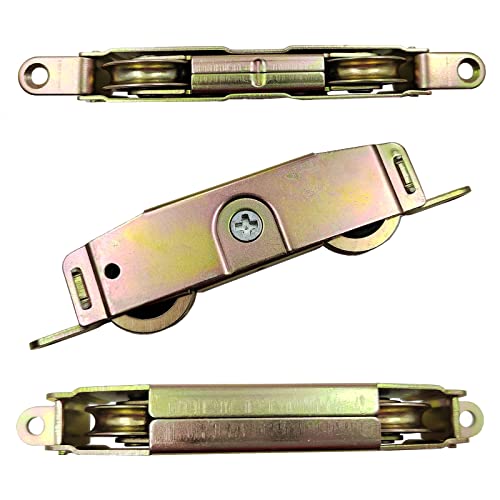 Sliding Patio Door Roller Assembly for Truth Part #31761A, Jeld Wen, Milgard, Marvin, Peachtree, Caradco, 1-1/4" Steel Ball Bearing, Side Adjustable, 2 Pack - style: Side Adjuster