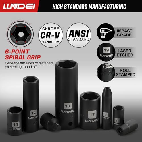 LLNDEI 160Pc Mechanics Socket Set 1/2 1/4 3/8" Drive Metric - size: 160-Piece 1/2" & 3/8" & 1/4" Drive Socket Set