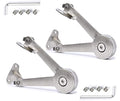 Lid Stay Hinge in Satin Nickel MOYODOR Folding Lid Hinge with Soft Close, Perfect for Toy Box/Kitchen/Wardrobe/Cabinet Door, 35lb (Modern Style 1pair) - color: Modern 2pc