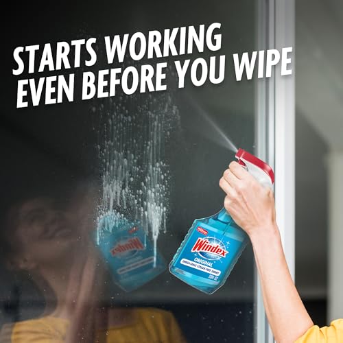 Windex Glass & Window Cleaner Spray Bottle, Original, 23 oz - size: 23 Fl Oz (Pack of 1), style: Trigger