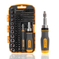 MULWARK Screwdriver Bit Set & Socket Kit, 77-Pieces Ratcheting Screwdriver Set with Case, 77 in 1 Multi Bit Screw Driver for Home DIY, Electronics, Car Emergency and Garage