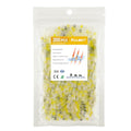 Kuject 200PCS Solder Seal Wire Connectors AWG 12-10, Yellow Solder Seal Heat Shrink Butt Connectors Terminals Solderstick Sleeve Waterproof Wire Splice Connector for Marine Boat Wire Joint - size: AWG 12-10 Yellow