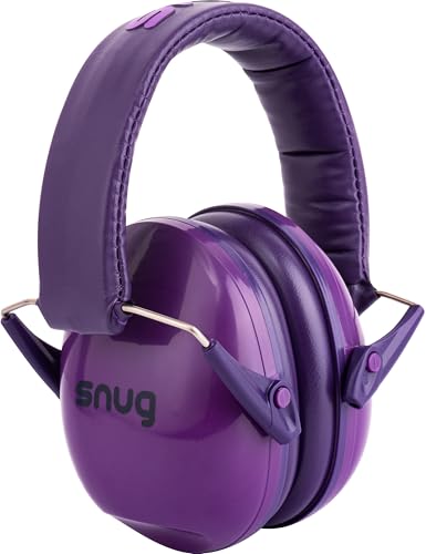 Snug Kids Earmuffs – Noise Reduction for Toddlers & Children – Adjustable, Lightweight, Foldable, Soft & Comfortable - color: Purple New