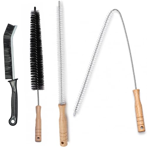 Drain Cleaning Brush Set, Flexible Sink and Shower Drain Brush, 4PCS