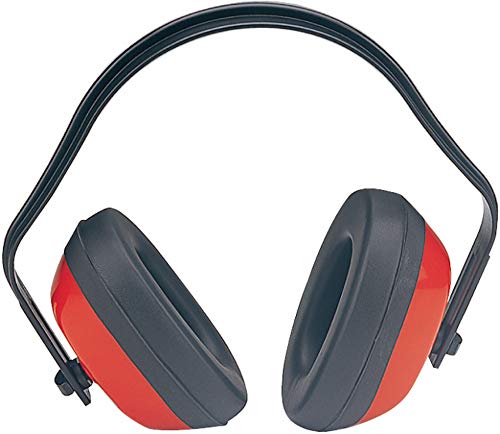 Safety Ear Muffs Red Noise Protection Adjustable