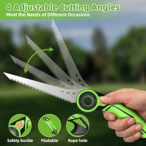 AIRAJ 6.7" Pruning Saw,Folding Saw with SK5 Steel Blade,Fine Tooth Hand Saw - size: 6.7 Inch