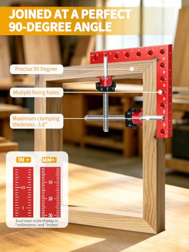 8PCS 4PCS 5.5" & 4PCS 3.14" Corner Clamps for Woodworking - size: 8pcs