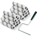 Paint Roller Covers, 20 Pack, 6 Inch, 3/8 Inch Nap - size: 6 inch paint roller 20 pack