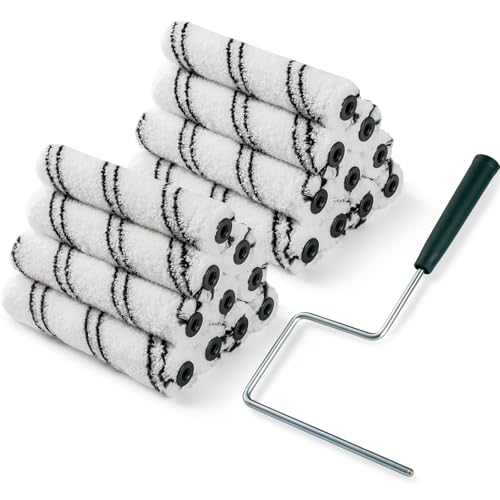 Paint Roller Covers, 20 Pack, 6 Inch, 3/8 Inch Nap - size: 6 inch paint roller 20 pack