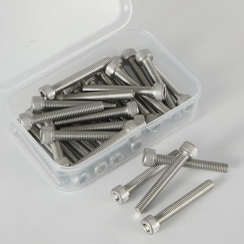 M5x0.8 x 40mm Socket Head Cap Screws Metric, 304 Stainless Steel (A2-70), Allen Socket Drive, Bright Finish, Full Thread, Rust & Corrosion Resistant, for Automotive, Machinery & DIY, 30 PCS - size: M5x40mm (30 PCS)