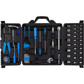 CARTMAN 122-Piece Auto Tool Set, Blue Drive Socket Wrench Kit, Storage Case | Versatile socket wrench and tool accessory set for auto checks, home repairs, DIY projects, garage work, and maintenance use. - style: 122 PC