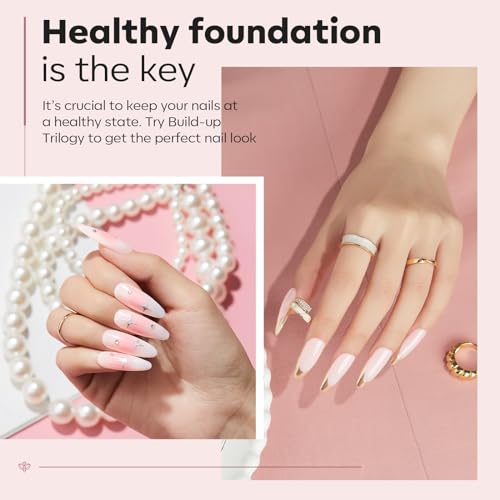 modelones Top Coat with Builder Nail Gel, Nude Pink Color Builder Top Nail - color: A2 15ml Nude Gel Builder with Base Top Coat, size: 0.5 Fl Oz (Pack of 3)