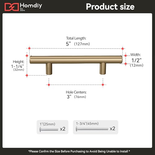 homdiy 15Pack 3in Cabinet Handles Champagne Bronze Kitchen Cabinet Pulls Drawer Pulls for Dresser Drawers - color: Champagne Bronze, size: 3in hole centers
