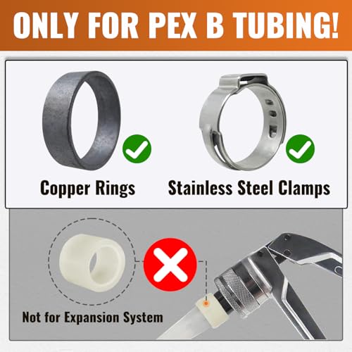 SUNGATOR 15-Pack 3/4 Inch PEX Fittings Kit, 5 Each Elbow, Tee, Coupling Kit - size: 3/4", 15 Pack