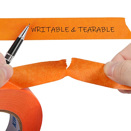 Orange Painters Tape,1 inch x 60 Yards - color: Orange