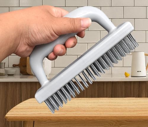 Large Heavy Duty Rust Removal Brush Stainless Steel Wire Brush 2-piece Set, 6.9 "X 2.5" Size, with Plastic Comfortable Grip, Used for Cleaning, Scraping slag, dust, Dirt and Paint scrubbing