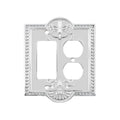 Nostalgic Warehouse Meadows Light Switch Cover Plate - color: Bright Chrome, size: Rocker and Outlet