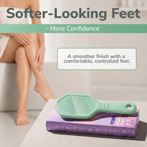 SILKLE Nano Glass Foot File - Foot Callus Remover for Feet & Foot Scrubber - style: Green