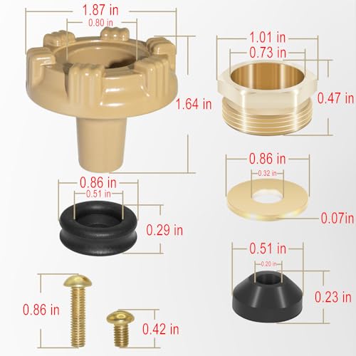 RK-14MH Outside Faucet Repair Kit Metal Handle Compatible with Woodford Model 14,Model 18 - size: RK-14MH