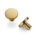 JOY DECOR Champagne Bronze Solid Kitchen Cabinet Knobs 1-1/4 Inch 5 Pack - color: Champagne Bronze