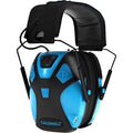 Caldwell E-Max Pro Electronic Hearing Protection Earmuffs Sound Amplification, Low Profile, for Range Shooting, Hunting - style: Youth-neon Blue