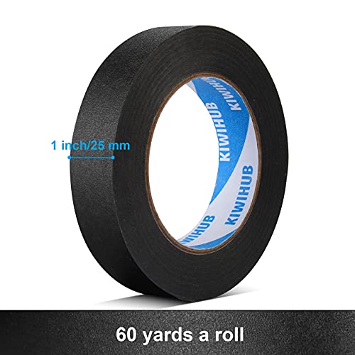 Black Painters Tape, 1 in x 60 yd - color: Black